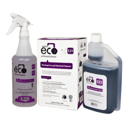 Buckeye Eco pH Neutral Cleaner E31 / S31, spray bottle and box